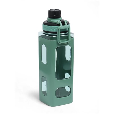 Спортивная бутылка для воды «Гава», 700 мл, 24×7 см, зеленая