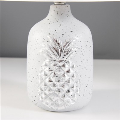 Настольная лампа RISALUX «Ананас», Е14, 40 Вт, серый/серебро, 20×20×32 см