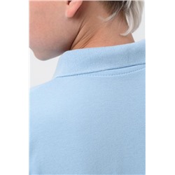 Поло Молния лакост длинный рукав подростковое (Голубой)