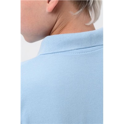 Поло Молния лакост длинный рукав подростковое (Голубой)