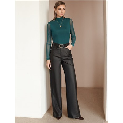 Водолазка с прозрачными рукавами