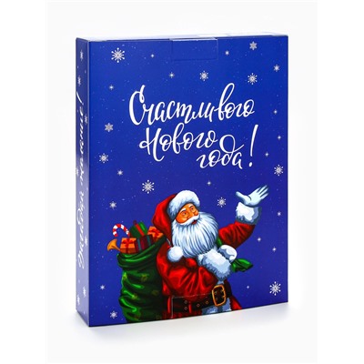 Адвент календарь с мёдом «Счастливого Нового года», облепиха, кедровые орешки, малина, цитрус, клубника (12 шт. × 30 г)