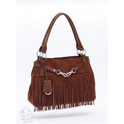 Сумка женская кожаная 98400MSS coffee Velina Fabbiano-Safenta