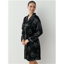 Omsa Рубашка OmD 0412D LOVE Рубашка пижамная удлиненная принт. жен, PL