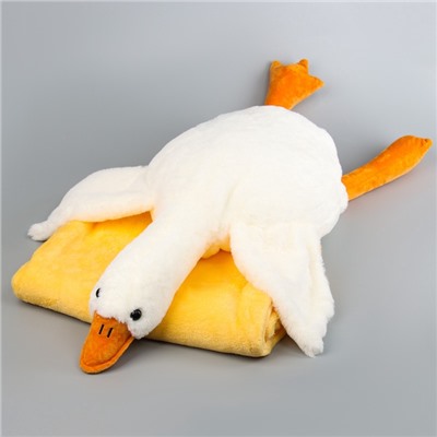 Мягкая игрушка без наполнителя «Гусь» с пледом, 90 см