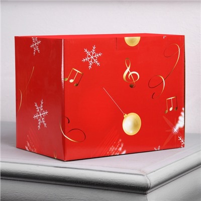 Светодиодная фигура «Новогодний город» 19×17×13 см, полистоун, батарейки ААх3 (не в комплекте), USB, свечение тёплое белое