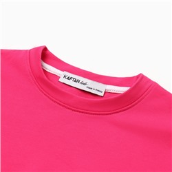 Футболка детская с длинным рукавом KAFTAN, размер 30 (98-104 см), розовая