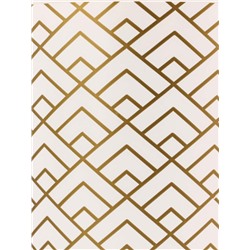 Кашпо для цветов «Золотое напыление», 1.6 л, d=14 см, h=15.5 см, белое, золотистое