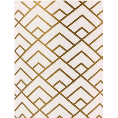 Кашпо для цветов «Золотое напыление», 1.6 л, d=14 см, h=15.5 см, белое, золотистое