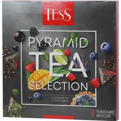 TESS. Набор чая в пирамидках (9 видов) карт.пачка, 45 пирамидки