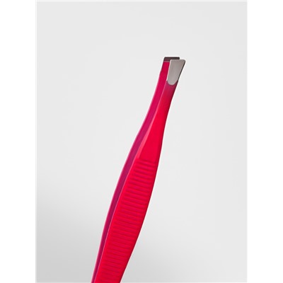 Пинцет скошенный, узкий, 9 см, МИКС