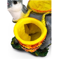 Декоративное кашпо для цветов «Ослик», 26×33×34 см, гипс