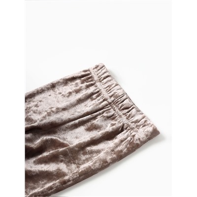 Костюм (шорты и футболка) Крошка Я «Бархат», рост 92-98 см, бежевый