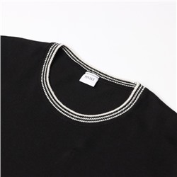 Джемпер мужской короткий рукав MINAKU REGULAR FIT: чёрный, р-р 44