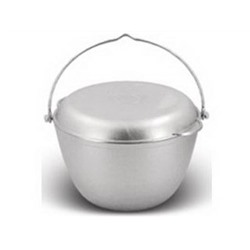 Котелок походный 5л литой алюминий, крышка-сковорода