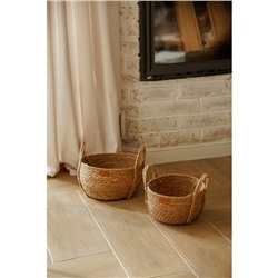 Корзины для хранения SL Home, плетёные, ручной работы, 2 шт: 22×21×20 см, 27×24×22 см