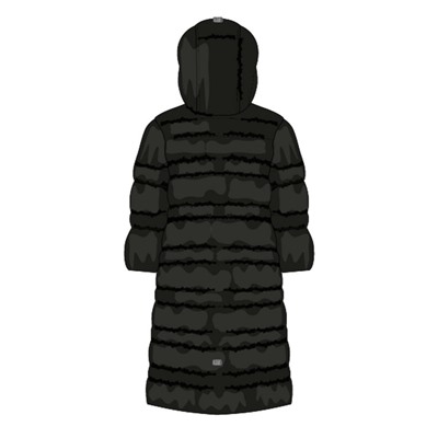 Пальто текстильное с полиуретановым покрытием для девочек