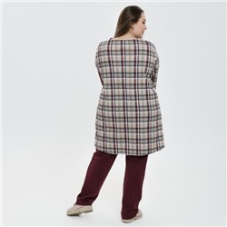 Рубашка "Виктория" коричневый клетка