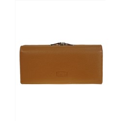 Женское портмоне из искусственной кожи, цвет коричневый