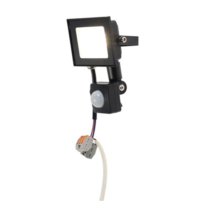 Прожектор светодиодный, 10 Вт, 900 Лм, 4000К, датчик движения, IP66