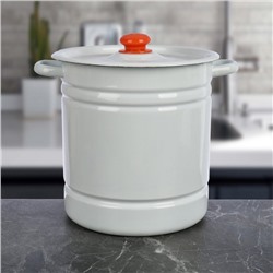 УЦЕНКА Мантоварка (позница) 12 л светлая (4 вставки) с с пласт. кнопкой