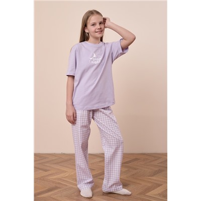 Пижама футболка и брюки М225125Псб