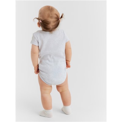 Боди Крошка Я Melange, рост 86-92, серое