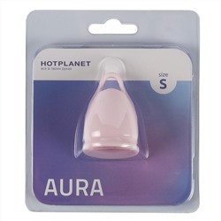 Розовая менструальная чаша Aura S