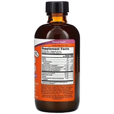 Now Foods, жидкий коэнзим Q10, 100 мг, 118 мл (4 жидк. унции)