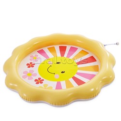 Надувной бассейн с брызгами «Солнышко» 104*104*13см, от 2-х лет, 56126NP, INTEX