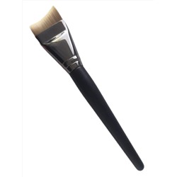 Kristaller Кисть-полумесяц плоская макияжная для нанесения тона, нейлон, черный, 17 см 27910