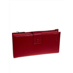 Женское портмоне из натуральной кожи, цвет бордовый