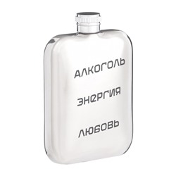 Фляжка «Энергия», нержавеющая сталь, 180 мл, 6 oz