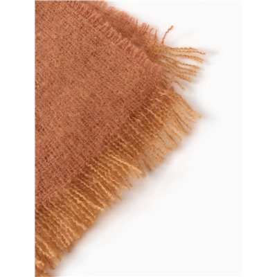 Плед с бахромой «Этель» Teracotta, 130×160 см, коричневый