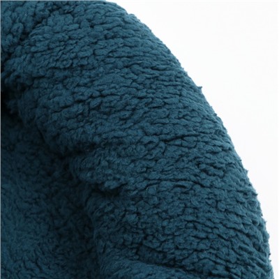 Лежанка для собак и кошек «Уют», мягкий мех, 45×35×11 см, зелёная