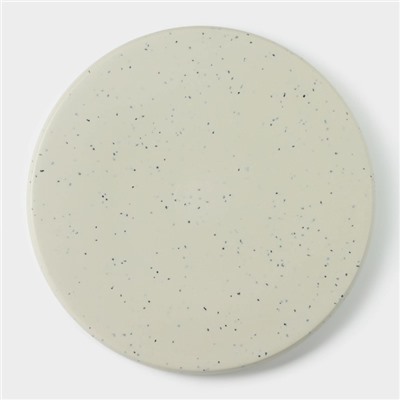 Блюдо «Мрамор», d=20.5 см, пластик, серое