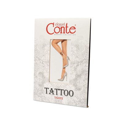 Колготки женские CONTE колготки TATTOO с рисунком Garden