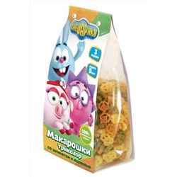 Макароны детские "Смешарики" Триколор 250г ЭКОПРОДУКТЫ, 1189862