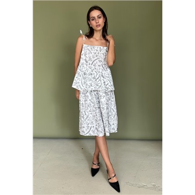 Юбка  PUFF097/01/Белый, черный