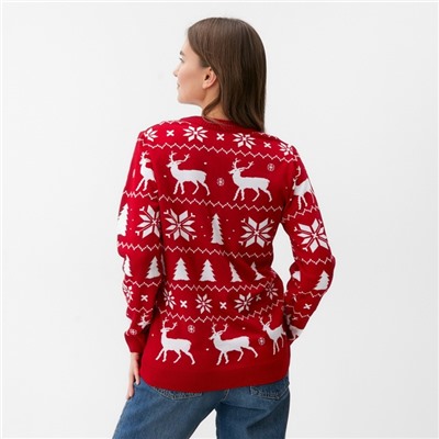 Свитер вязаный новогодний KAFTAN New Year, размер 56