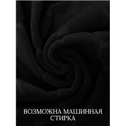 Полотенце для ног махровое Софатекс 50 * 70 коврик ножки (Черный)