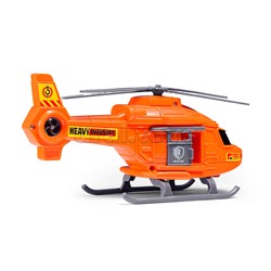 Машина "Тягачь" с вертолетом, 1:16 (свет, звук) в коробке