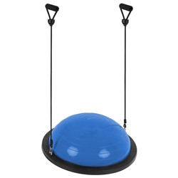 УЦЕНКА Полусфера BOSU гимнастическая ONLYTOP, 58×25 см, с насосом, синяя