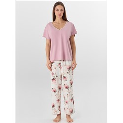 КОМПЛЕКТ ЖЕНСКИЙ (ФУТБОЛКА, БРИДЖИ) 592545