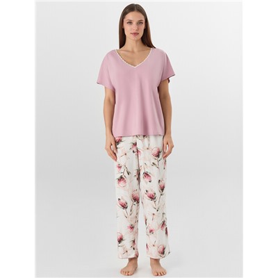 КОМПЛЕКТ ЖЕНСКИЙ (ФУТБОЛКА, БРИДЖИ) 592545