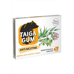 Смолка жевательная Taiga Gum "Anti-nicotine" против курения №5*8г ЭКОПРОДУКТЫ, 1190339