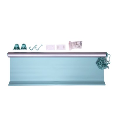 Рулонная штора «Блэкаут», 45х160 см, цвет светло-зеленый