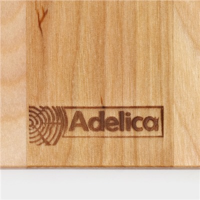 Тарелка деревянная Adelica «Классика», 19×19×1,8 см, пропитана минеральным маслом, берёза