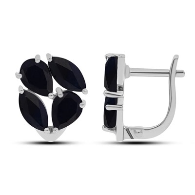 Серьги, сапфир корунд, Лада