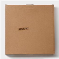 Набор тарелок обеденных фарфоровых Magistro Hypnose, 25,7×2,5 см, 2 шт